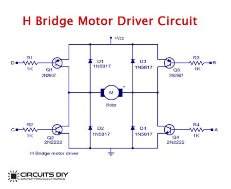 mosfet h-bridge circuit diagram